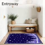 Festive Winter Wonderland featuring Enchanted Forest Scene(Blue)