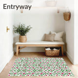Botanical Vine Trellis Hand Tufted Hallway(White)