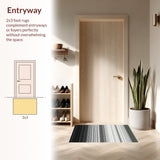 Ebony & Ivory Striped Cotton Patio Casual Style(Black)