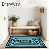 Labyrinth Spiral Kaleidoscopic Interwoven Network (Black)