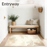 Dreamy Cloudscape Area Light Tan Accent for Quiet Moments(Beige)