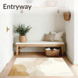 Beige Serenity Area Non Slip Tranquil Tones(Beige)