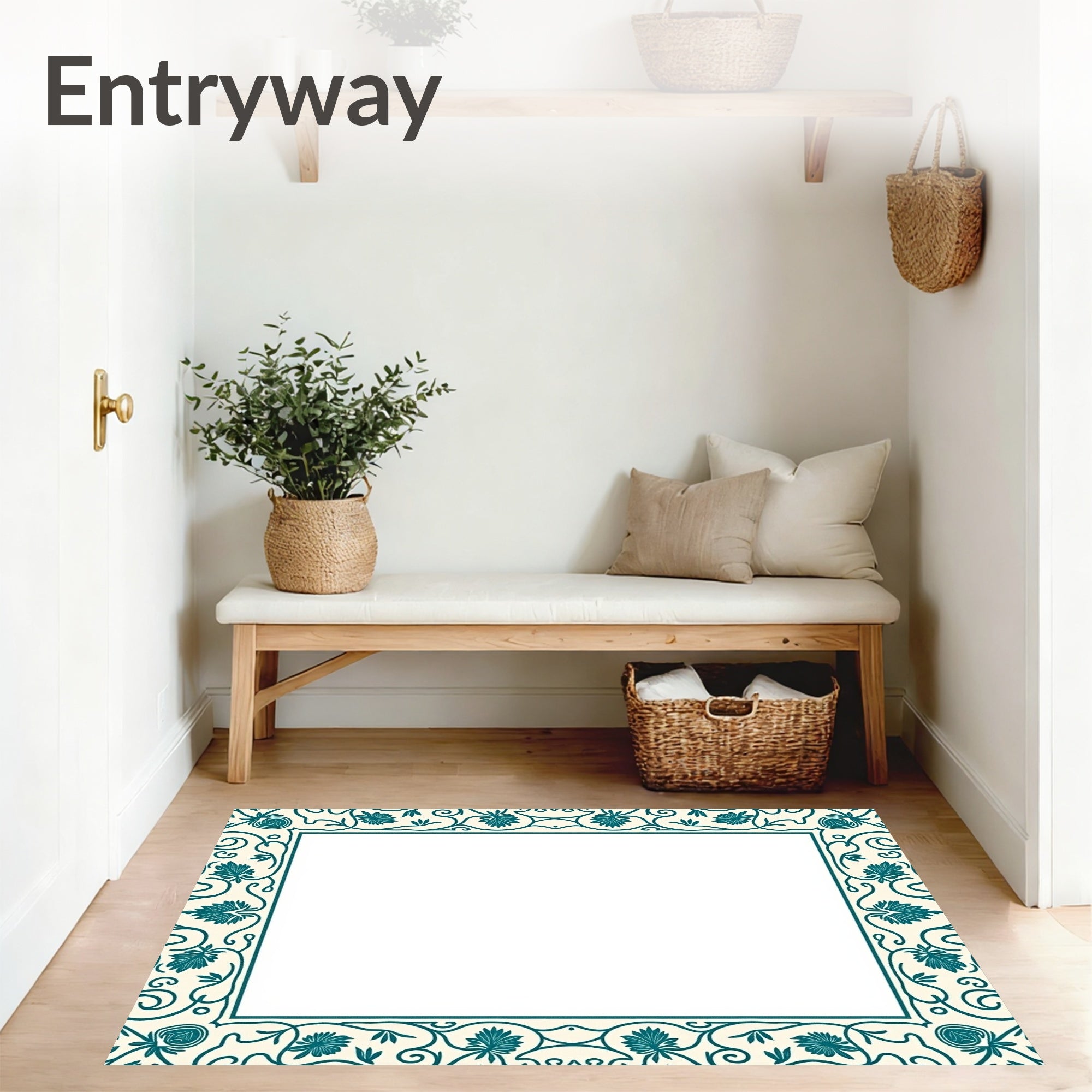 Victorian Damask with Acorn and Vinework (Ivory) - ODIKA