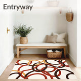 Abstract Swirl Modern Artistic Brushstroke Watercolor(Ivory)