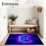 Translucent Controller Digital Backdrop Modern Tech Gaming Art (Blue)