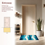 Rustic Beach Scene Motif(Blue)