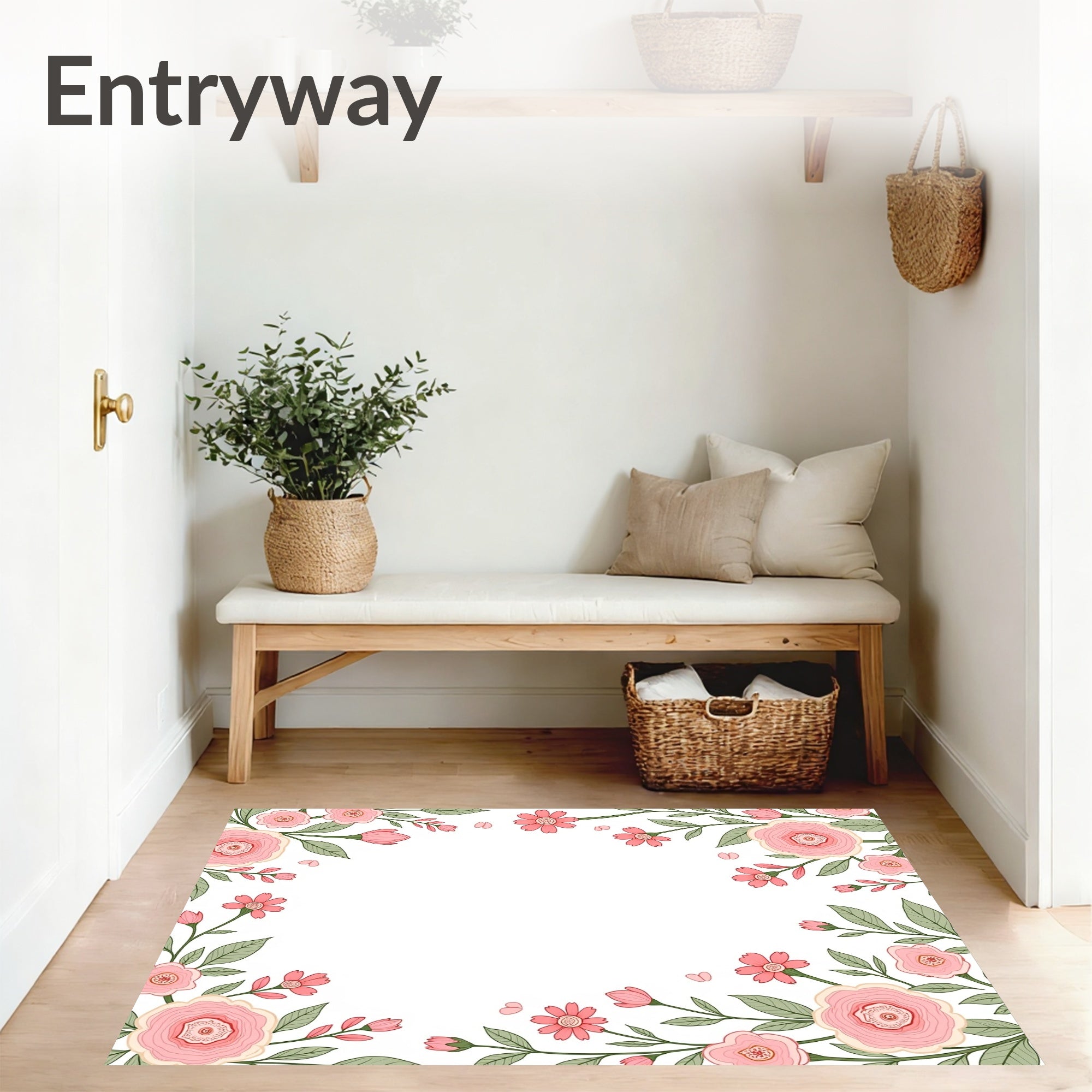 Enchanted Garden with Cascading Wildflower Sprays (Pink) - ODIKA