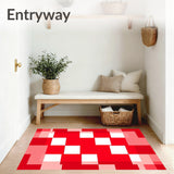 Classic Checkered with Bold Contrast and Crisp Lines(Red)