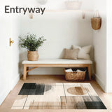 Abstract Ink Wash with Dark Brown and Beige Tones(Beige)