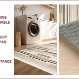 Ultra Soft Area Rug, Non Slip, Stain Resistant, Washable Area Rugs for Living Room, Bedroom, Cozy Southwestern Textured Motif(Beige)
