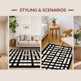 Contemporary Neutral Tiled(Black)