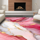 Lively Gold Infused Marble Design(Red)