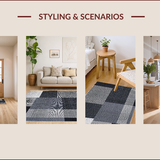 Chic Monochrome Geometric Structure(Black)