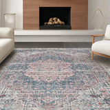 Ultra Soft Area Rug, Non Slip, Stain Resistant, Washable Area Rugs for Living Room, Bedroom, Premium Non-Slip Indoor Décor Washable Microfiber Accent Floor Mat(Gray)