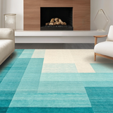 Chic Abstract Aqua Swirl(Blue)