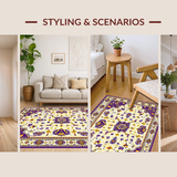 Lively Purple and Gold Graphic Flair(White)