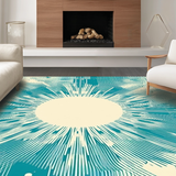 Vibrant Aqua Modern Artistry(Blue)
