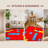 Engaging Multicolored Play Mat Style(Red)