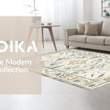 Contemporary Textured Diamond Layout(Beige)