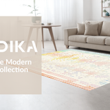 Ultra Soft Area Rug, Non Slip, Stain Resistant, Washable Area Rugs for Living Room, Bedroom, Fun Energetic Polka Dot Statement(White)