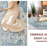 Elegant Pastel Geometric Accent(Blue)