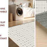 Ultra Soft Area Rug, Non Slip, Stain Resistant, Washable Area Rugs for Living Room, Bedroom, Natural Toned Geometric Harmony(Beige)
