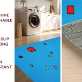 Charming Colorful Cartoon Motifs(Blue)