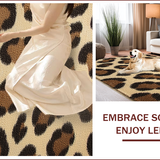 Ultra Soft Area Rug, Non Slip, Stain Resistant, Washable Area Rugs for Living Room, Bedroom, Modern Animal Pattern Bedroom Non-Shedding Carpet(Beige)