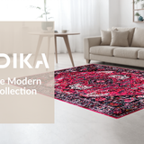 Contemporary Floral Ogee Style(Red)