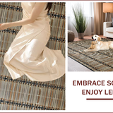 Ultra Soft Area Rug, Non Slip, Stain Resistant, Washable Area Rugs for Living Room, Bedroom, Elegant Luxe Deer Aesthetic(Brown)