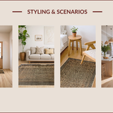 Ultra Soft Area Rug, Non Slip, Stain Resistant, Washable Area Rugs for Living Room, Bedroom, Large Stain-Resistant Cow Print Rug for Modern Farmhouse(Brown)