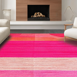 Vibrant Pink and Black Abstract(Pink)