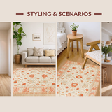 Cozy Amber Toned Geometric Print(Beige)