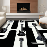 Chic Graphical Stringed Instrument Design(Black)