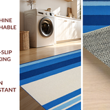 Elegant Textured Wave Motif(Blue)
