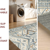 Ultra Soft Area Rug, Non Slip, Stain Resistant, Washable Area Rugs for Living Room, Bedroom, Modern Patterned Grey Harmony(Beige)