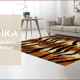 Ultra Soft Area Rug, Non Slip, Stain Resistant, Washable Area Rugs for Living Room, Bedroom, Large Brown Animal Pattern Bedroom Accent Carpet(Brown)