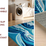 Dynamic Oceanic Ripple Motif(Blue)