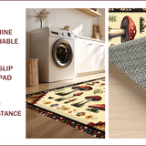 Ultra Soft Area Rug, Non Slip, Stain Resistant, Washable Area Rugs for Living Room, Bedroom, Fantasy Boho Dining Room Stain-Resistant Rug(Brown)