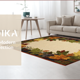 Ultra Soft Area Rug, Non Slip, Stain Resistant, Washable Area Rugs for Living Room, Bedroom, Cozy Lodge-Inspired Decor Piece(Beige)
