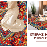 Bold Multicolored Woven Design(Red)