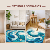 Elegant Ocean Wave Aesthetic(Blue)