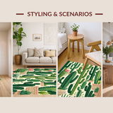 Vibrant Eclectic Desert Flora Motif(Green)