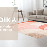 Ultra Soft Area Rug, Non Slip, Stain Resistant, Washable Area Rugs for Living Room, Bedroom, Vibrant Colorful Dynamic Patterns(Pink)