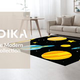 Dynamic Orbiting Planet Illustration(Black)