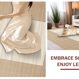 Ultra Soft Area Rug, Non Slip, Stain Resistant, Washable Area Rugs for Living Room, Bedroom, Distinctive Cozy Natural Design(Beige)