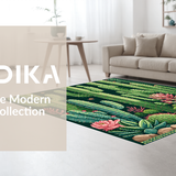 Artistic Green and Pink Botanical Fusion(Green)