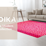 Ultra Soft Area Rug, Non Slip, Stain Resistant, Washable Area Rugs for Living Room, Bedroom, Bright Cheerful Wild Animal Design(Pink)