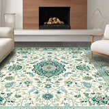 Ultra Soft Area Rug, Non Slip, Stain Resistant, Washable Area Rugs for Living Room, Bedroom, Chic Pastel Floral Medley(Ivory)