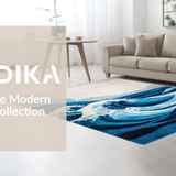 Minimalist Gray Trellis(Blue)